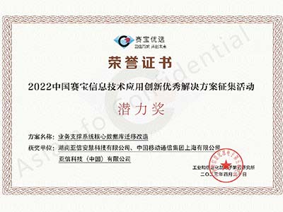 亚信科技AntDB数据库荣获赛宝优选信创优秀解决方案奖